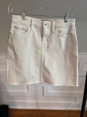 Vineyard Vines White Denim Mini Skirt size 4